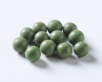 1. -green-porcelain-media-ball